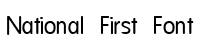 National first font